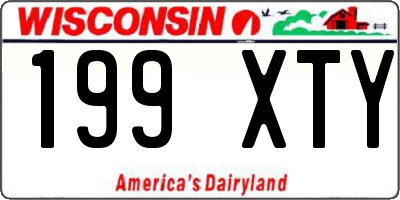 WI license plate 199XTY