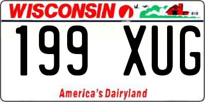 WI license plate 199XUG
