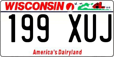 WI license plate 199XUJ