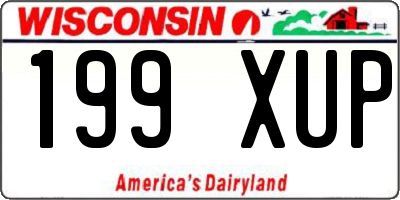 WI license plate 199XUP