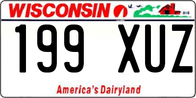 WI license plate 199XUZ