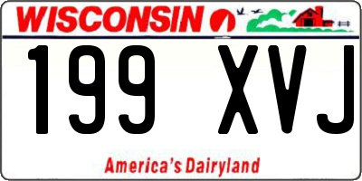 WI license plate 199XVJ