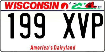 WI license plate 199XVP