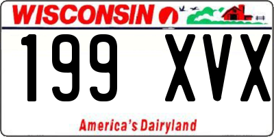 WI license plate 199XVX