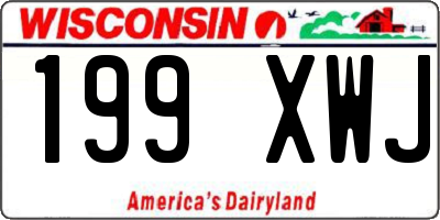 WI license plate 199XWJ