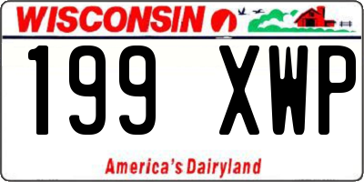 WI license plate 199XWP