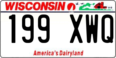 WI license plate 199XWQ