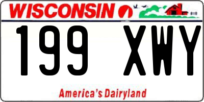 WI license plate 199XWY
