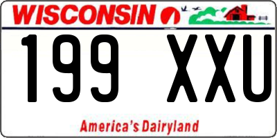 WI license plate 199XXU
