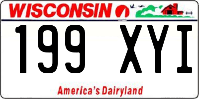 WI license plate 199XYI