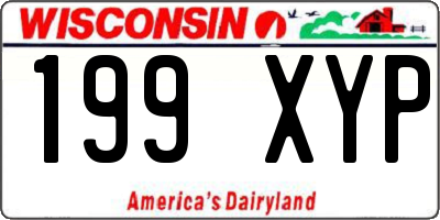 WI license plate 199XYP