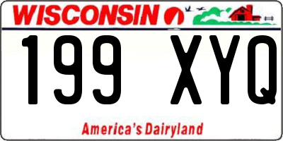 WI license plate 199XYQ