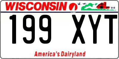 WI license plate 199XYT