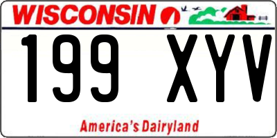 WI license plate 199XYV