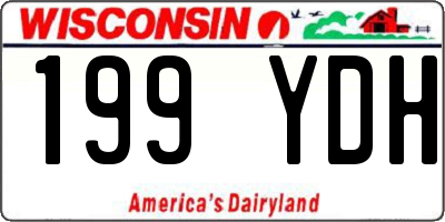 WI license plate 199YDH