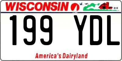 WI license plate 199YDL