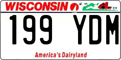 WI license plate 199YDM