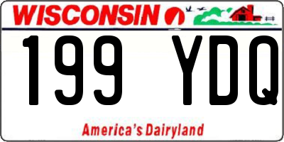 WI license plate 199YDQ