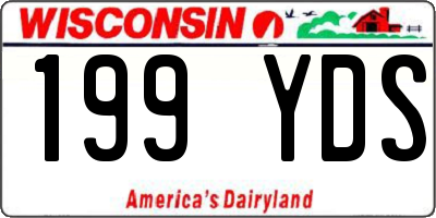 WI license plate 199YDS