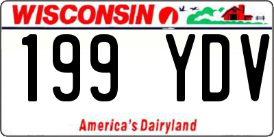 WI license plate 199YDV