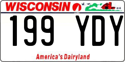 WI license plate 199YDY