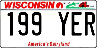 WI license plate 199YER