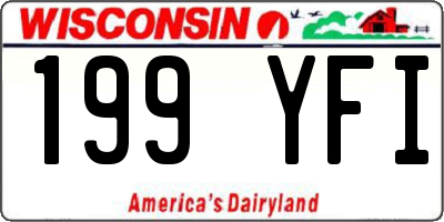 WI license plate 199YFI