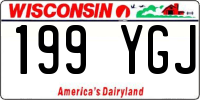WI license plate 199YGJ