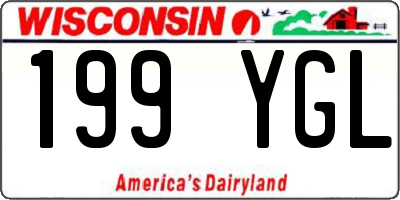 WI license plate 199YGL