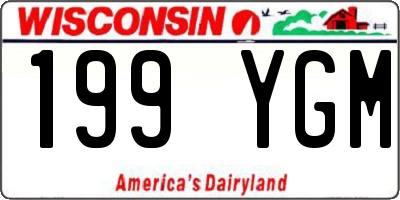 WI license plate 199YGM