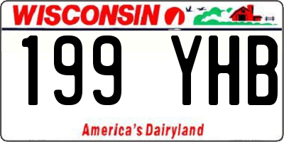 WI license plate 199YHB