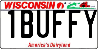 WI license plate 1BUFFY