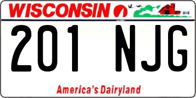 WI license plate 201NJG