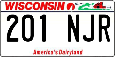 WI license plate 201NJR
