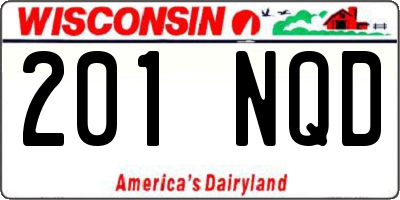 WI license plate 201NQD