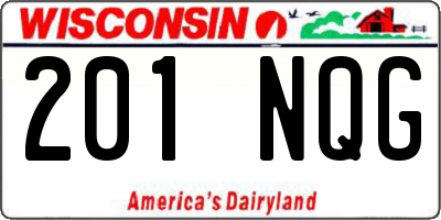 WI license plate 201NQG