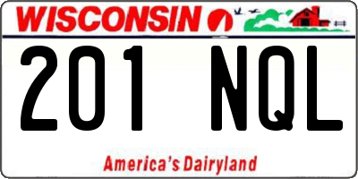WI license plate 201NQL