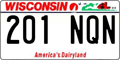 WI license plate 201NQN