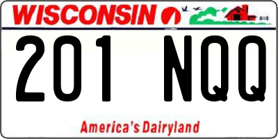 WI license plate 201NQQ