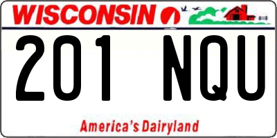 WI license plate 201NQU