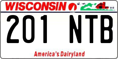 WI license plate 201NTB