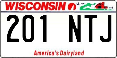 WI license plate 201NTJ