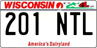 WI license plate 201NTL