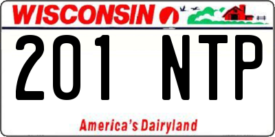 WI license plate 201NTP