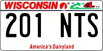 WI license plate 201NTS