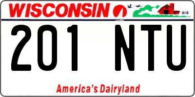 WI license plate 201NTU