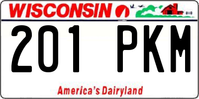 WI license plate 201PKM