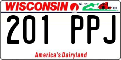 WI license plate 201PPJ