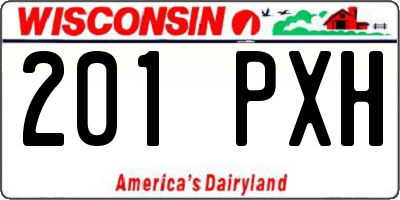 WI license plate 201PXH