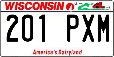 WI license plate 201PXM